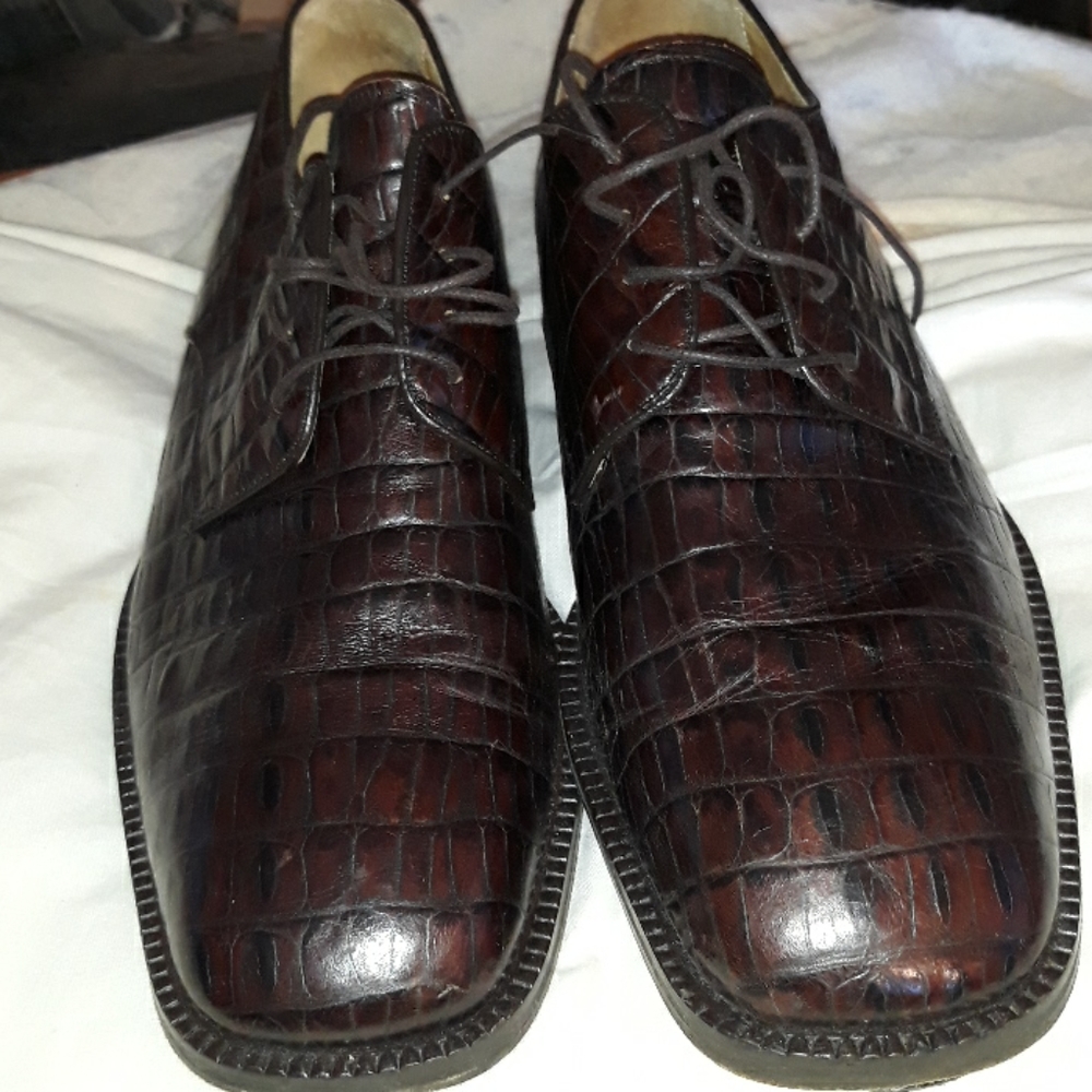 Men's ALLIGATOR PRINT Andrea Getty SIZE: 11 Shoes!